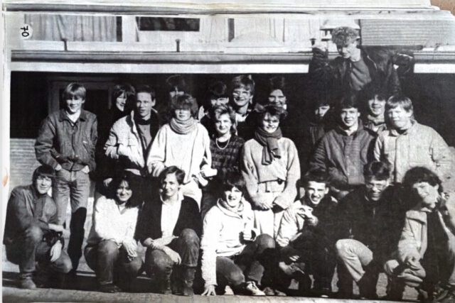 Die Klasse 9d im Jahr 1985